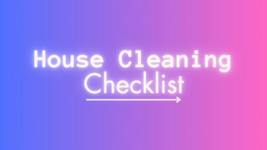 House Cleaning checklist schedule