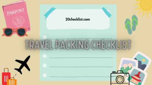 Travel packing checklist photo